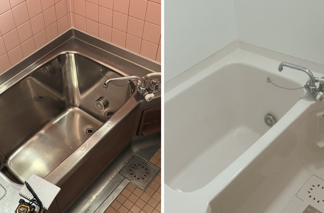 【施工事例】ステンレスのお風呂を丸ごとリフォーム！寒さも軽減！